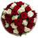 букет из красных и белых роз. Екатеринбург